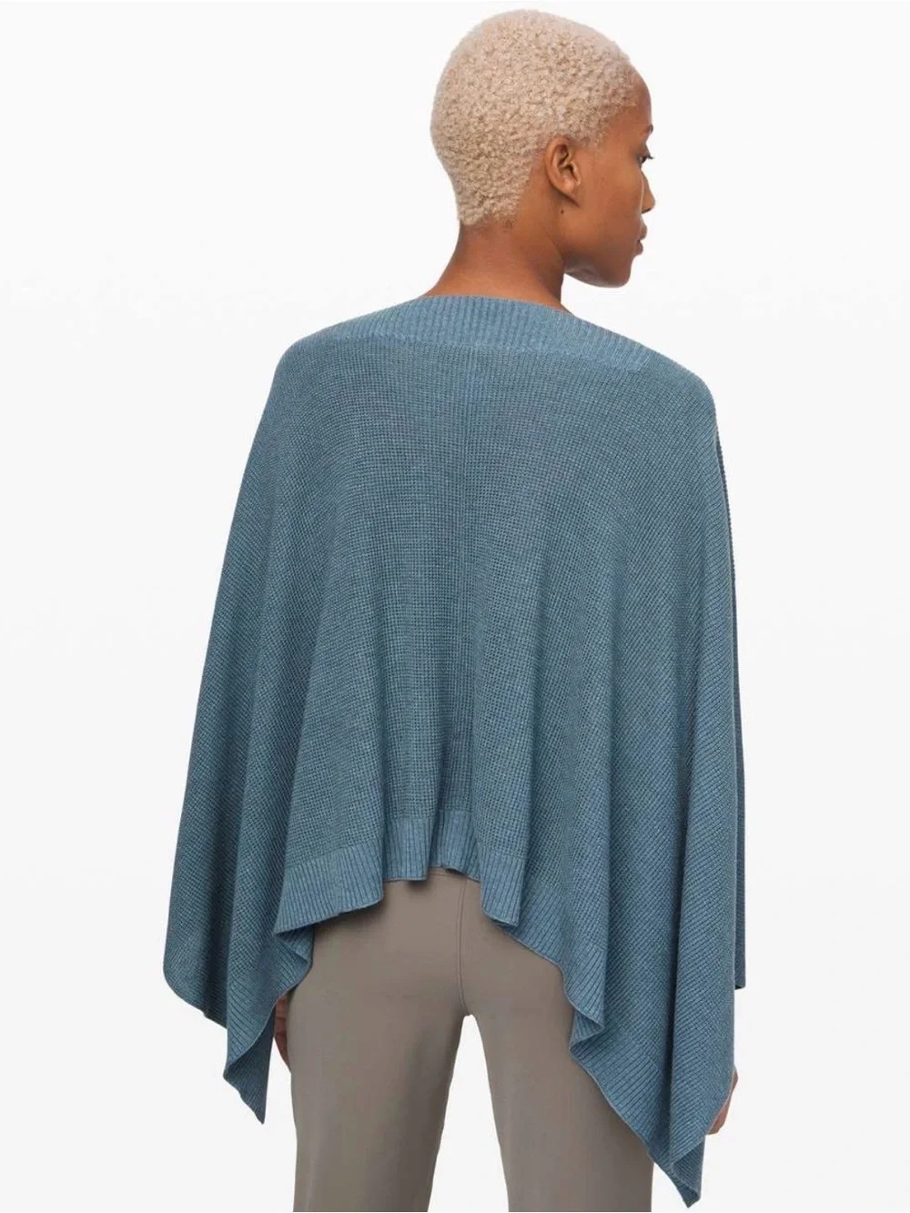 Like New Lululemon Forward Flow Poncho — Heathered Blue Charcoal OS #211